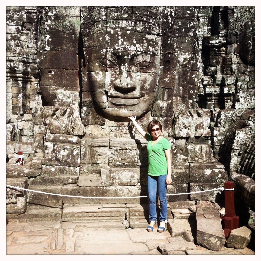 Touristen rund um Angkor