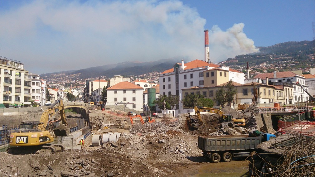 Bauarbeiten in Funchal