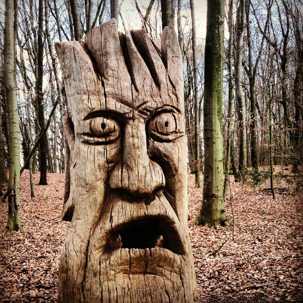 "Wächter des Waldes" mit seinem "Mund der Wahrheit"
